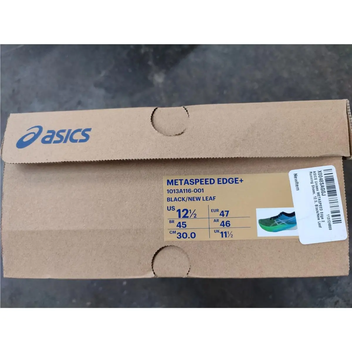 Asics Metaspeed Edge+ `black Leaf` US 12.5