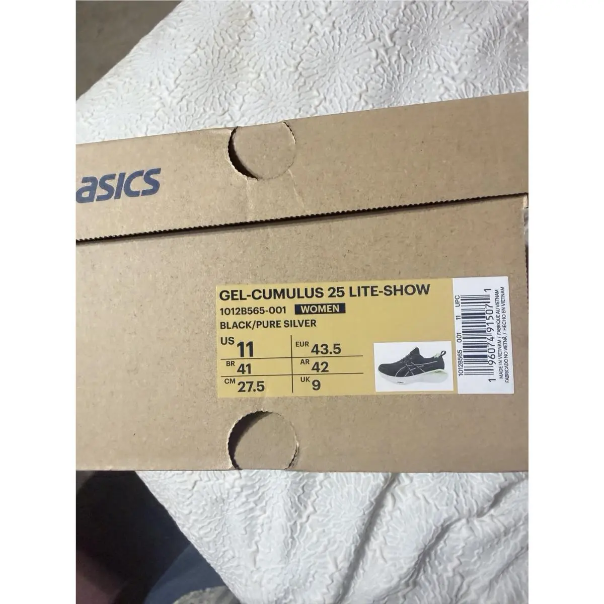 Asics shoes - ASICS GEL-Cumulus 25 - 1012B565-001 - Black/Pure Silver 1