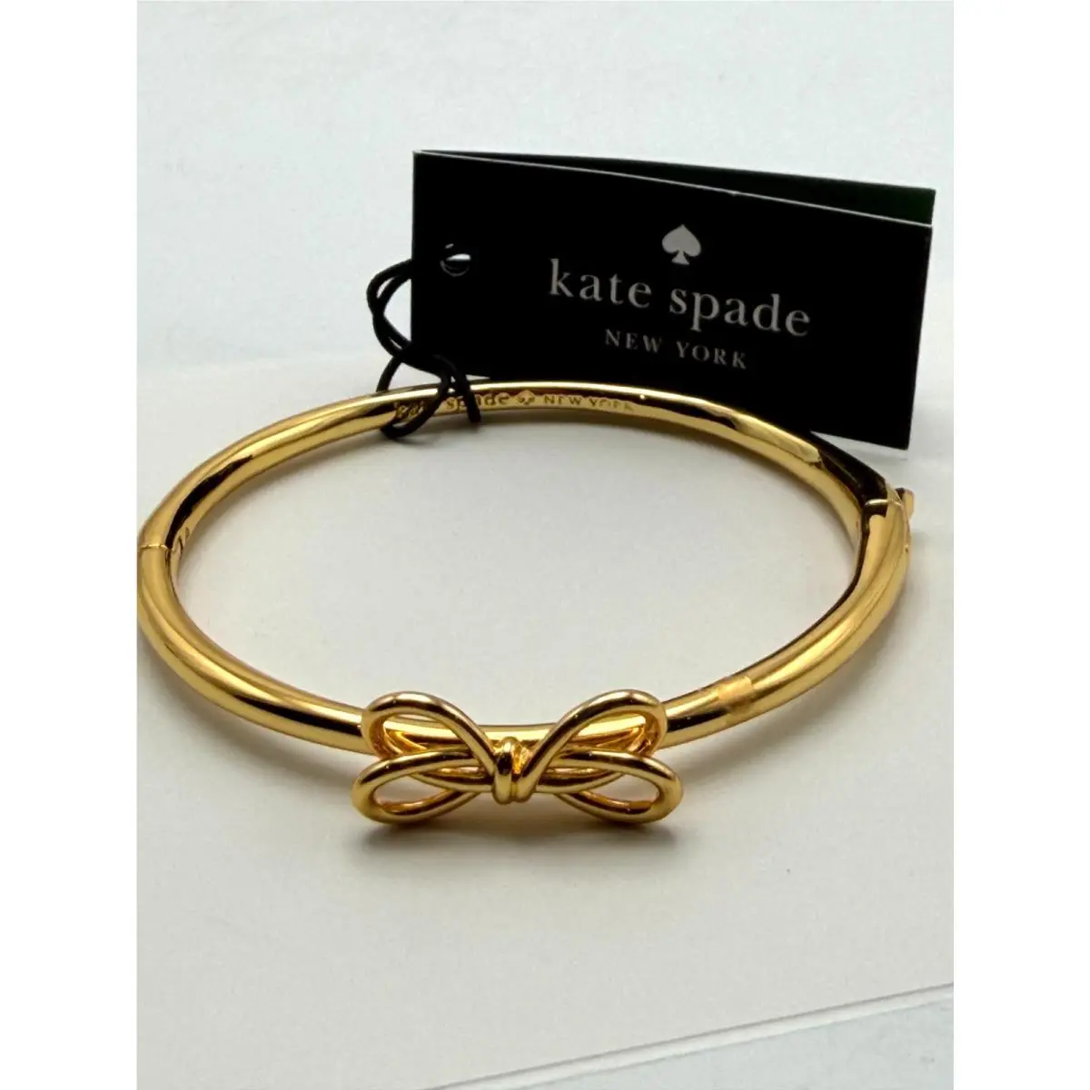 Kate Spade New York Gold Bow Meets Girl Pave Bangle Bracelet