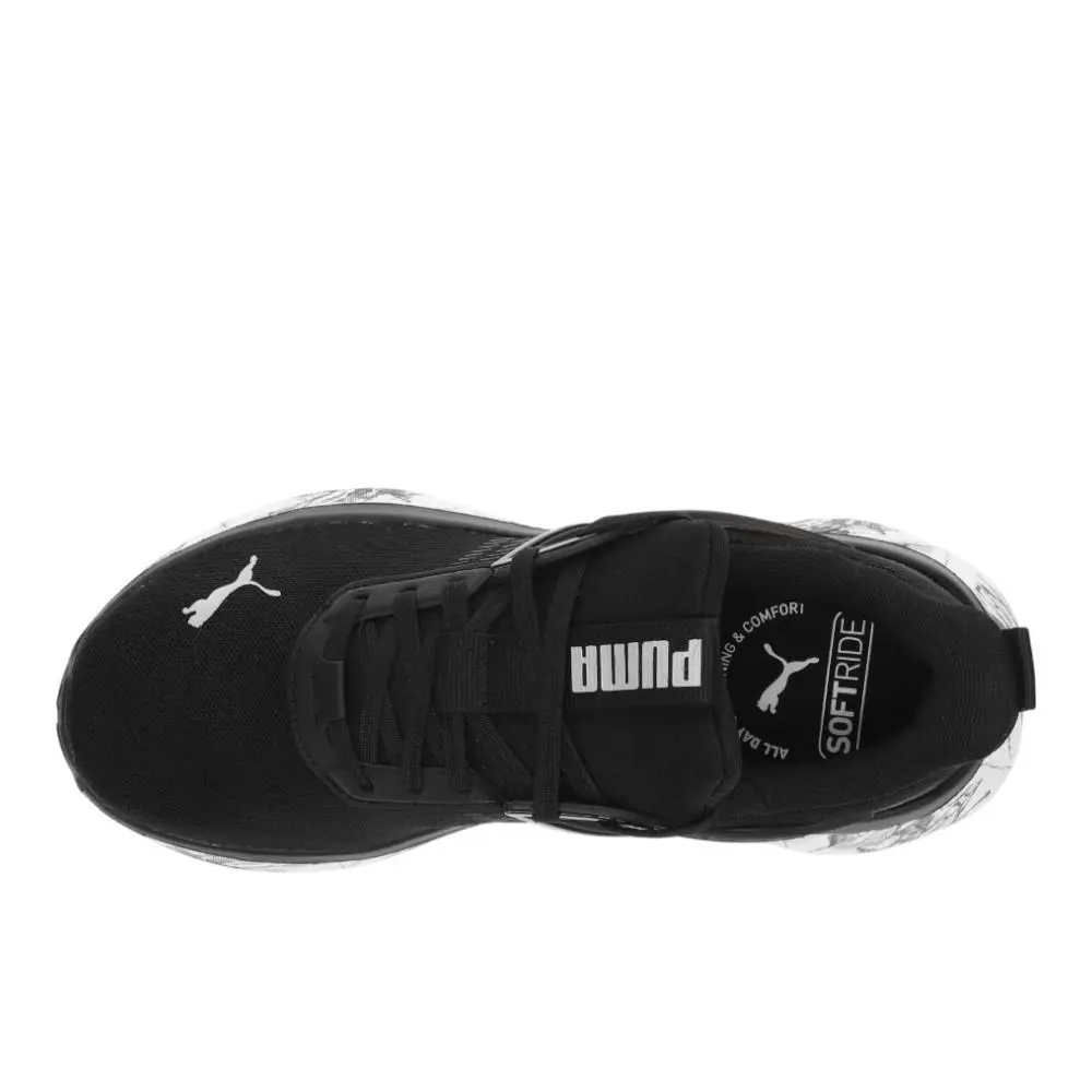 Puma shoes - PUMA Outpace Marble Lace Up - 40664001 - Black 2