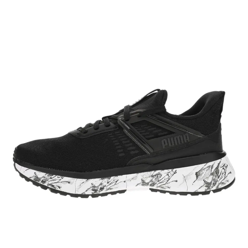 Puma shoes - PUMA Outpace Marble Lace Up - 40664001 - Black 9