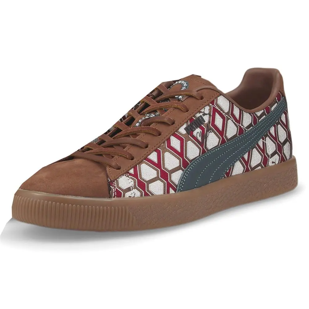 Puma shoes - PUMA Clyde X Dapper Dan Geometric Lace Up - 38817001 - Brown 0
