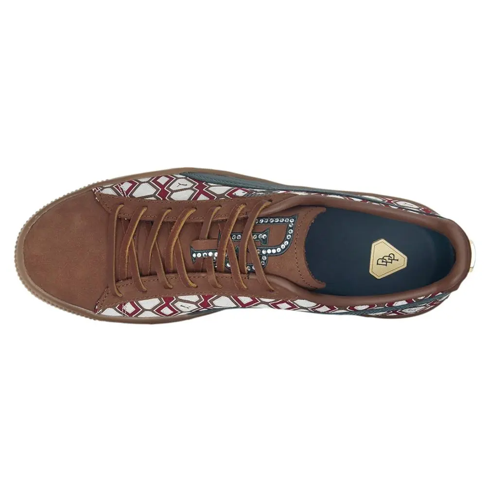 Puma shoes - PUMA Clyde X Dapper Dan Geometric Lace Up - 38817001 - Brown 2
