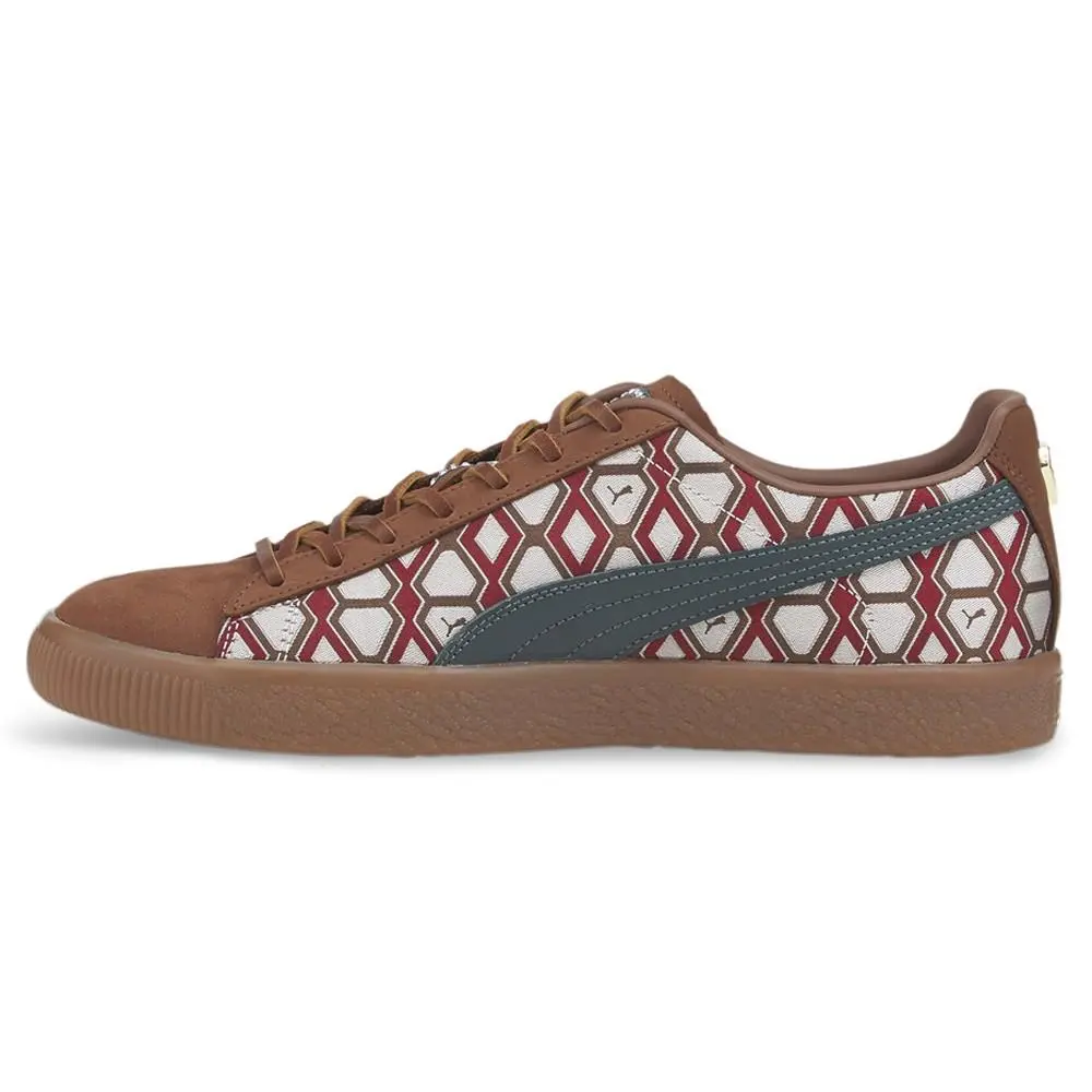 Puma shoes - PUMA Clyde X Dapper Dan Geometric Lace Up - 38817001 - Brown 7