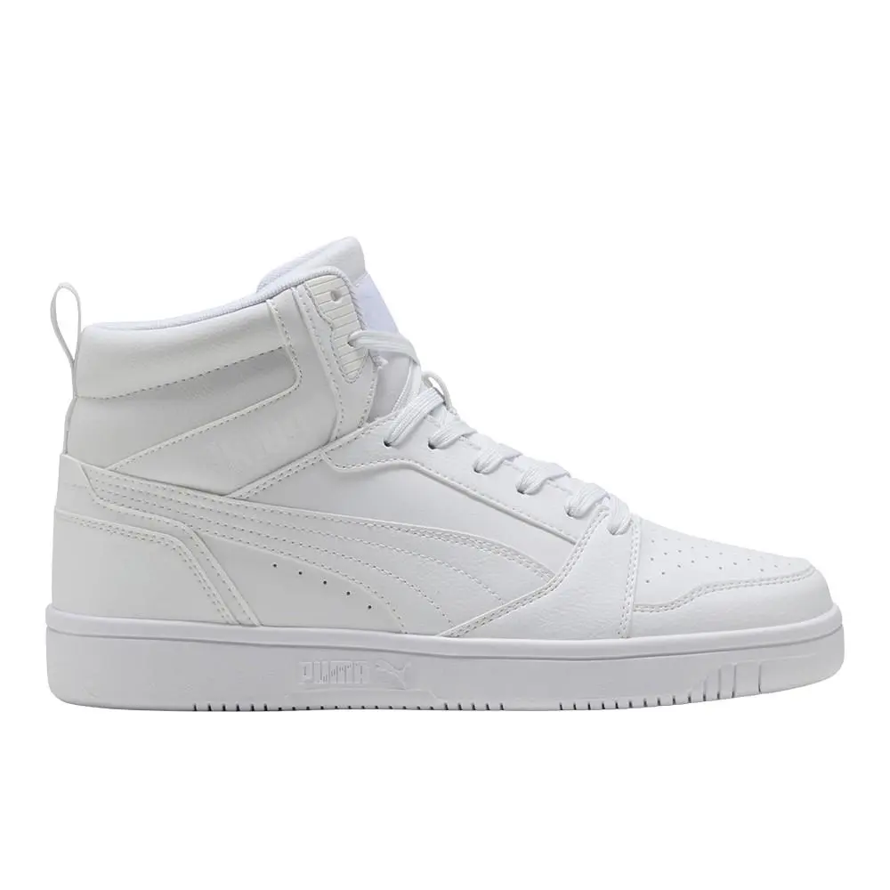 Puma Rebound V6 Wide High Top Mens White Sneakers Casual Shoes 39709715