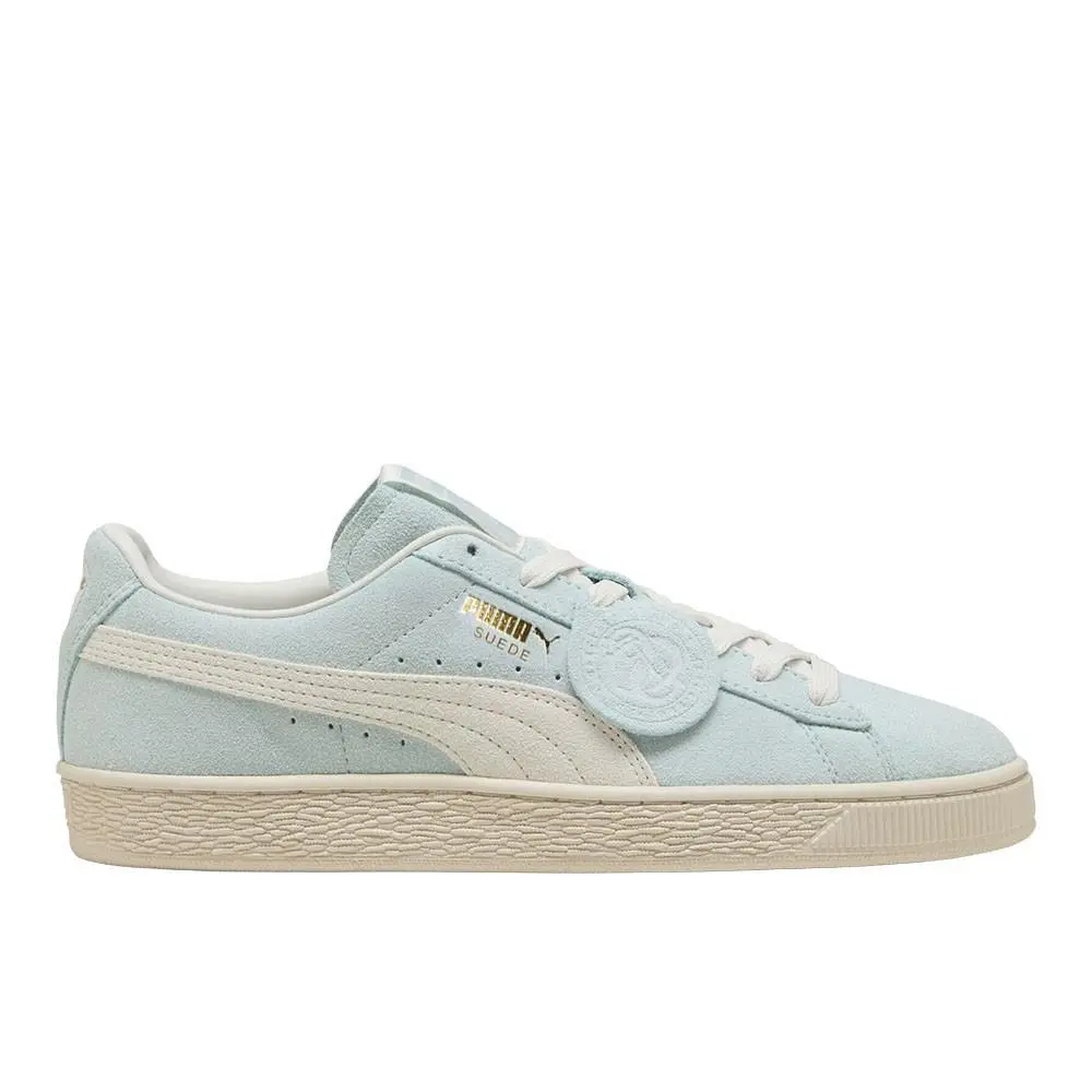 Puma Suede Charles F. Stead Lace Up Mens Blue Sneakers Casual Shoes 40370102