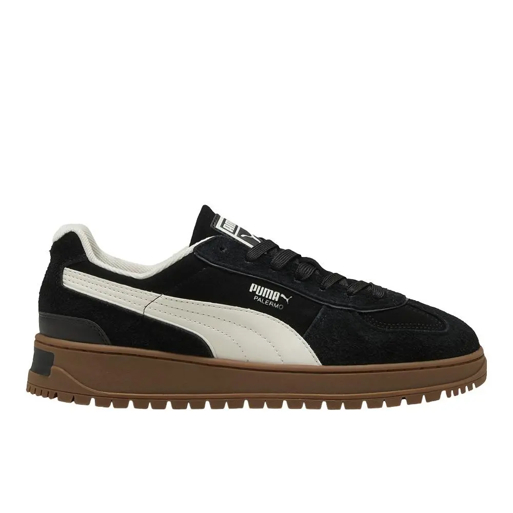 Puma Palermo Alpino Suede Lace Up Mens Black Sneakers Casual Shoes 40291302