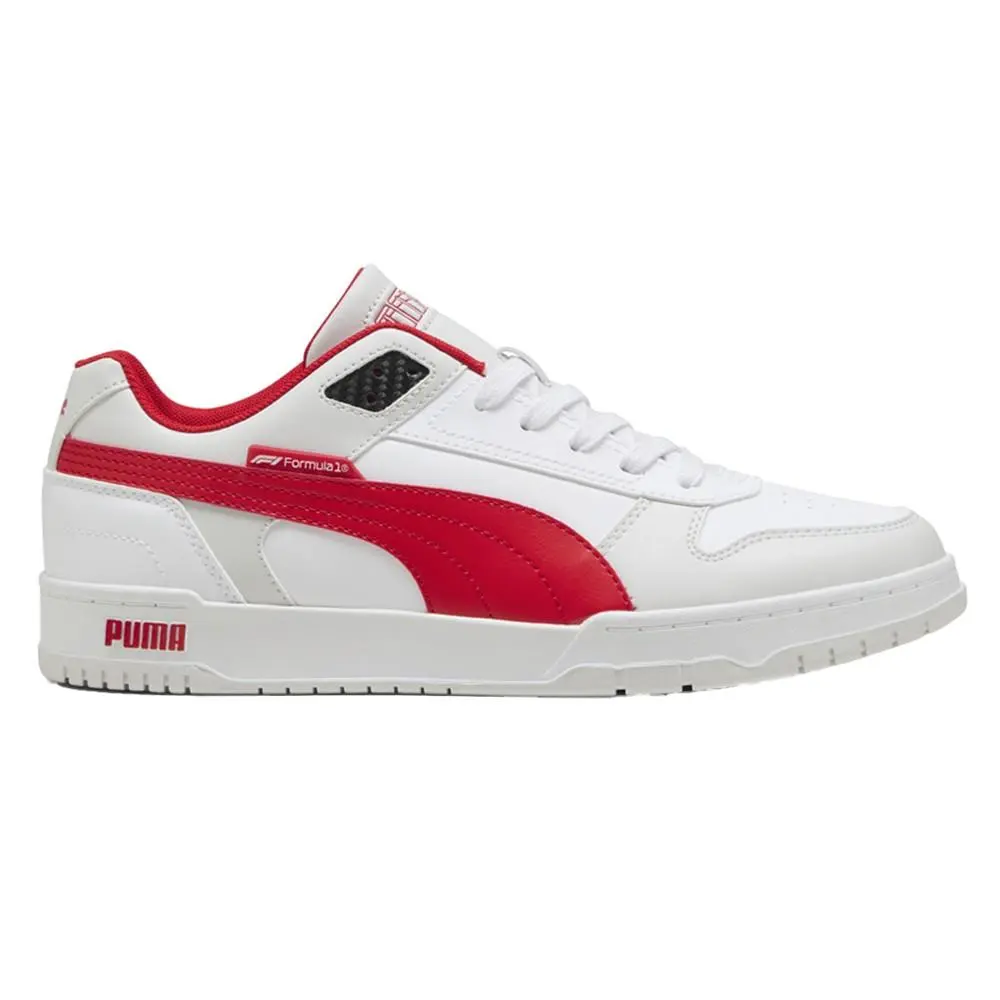 Puma Formula 1 X Rbd Game Low Lace Up Mens White Sneakers Casual Shoes 30874202 - White