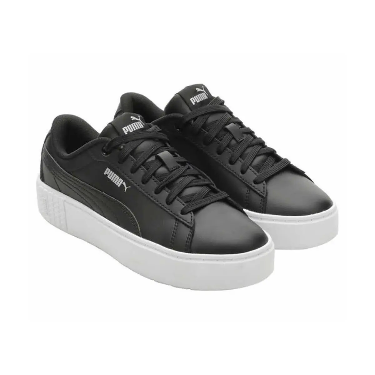 Puma Women`s Smash Platform Sneaker Shoes White or Black