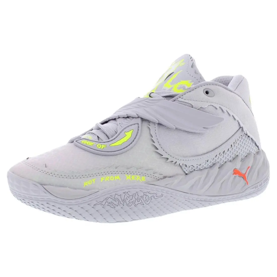 Puma shoes - Vibrant Silver/Yellow Alert, Main: Grey 0