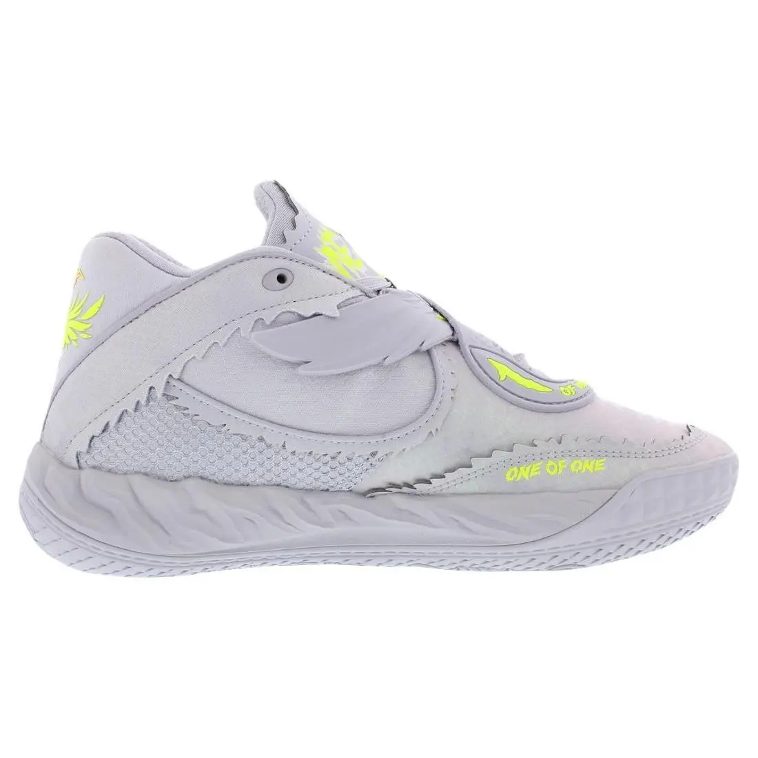 Puma shoes - Vibrant Silver/Yellow Alert, Main: Grey 1