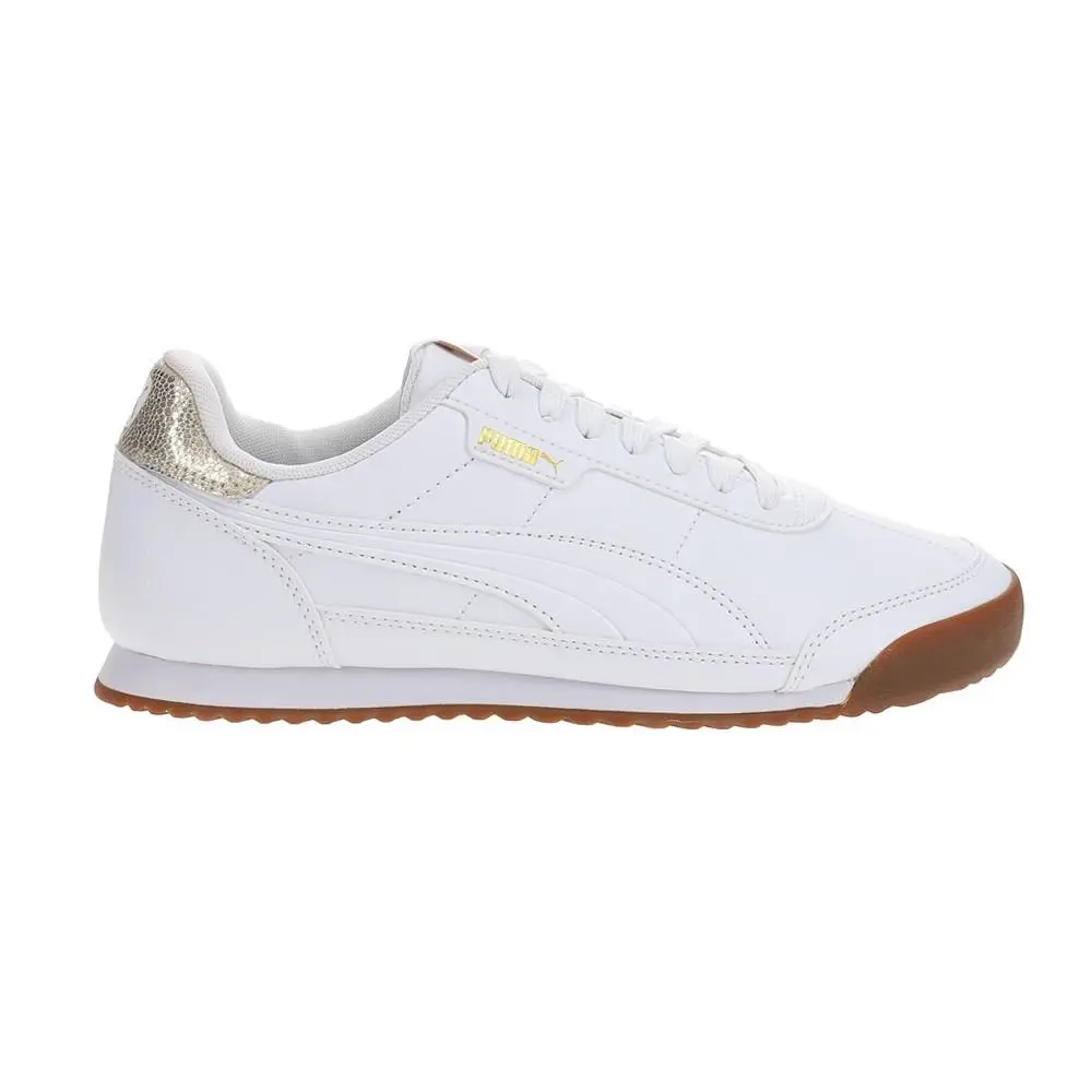 Puma Turino Ii Metallic Tennis Womens White Sneakers Athletic Shoes 40507101
