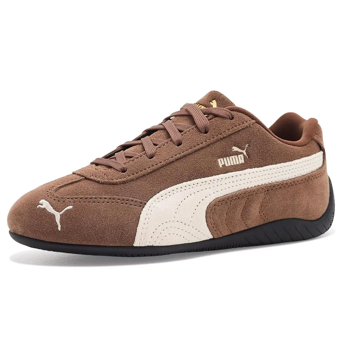 Children Unisex Shoes  Kids Speedcat Shoes Little Kid Haute Coffee/Frosted Ivory by Puma