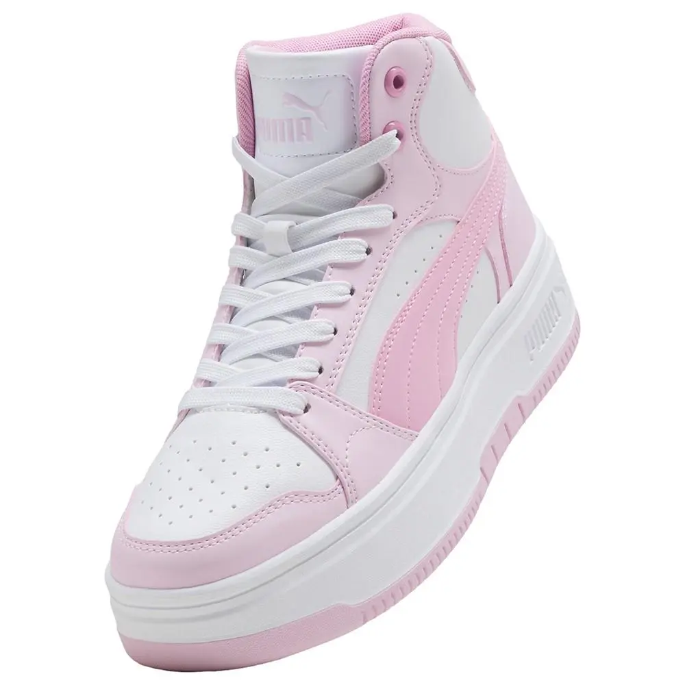 Puma shoes - PUMA Rebound Femme Mid High Top - 40259417 - Pink 4