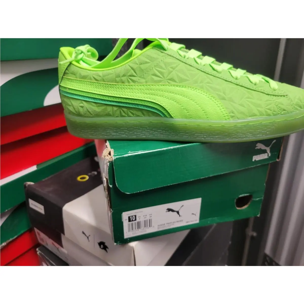 Puma shoes - PUMA lifestyle MONO Triplex - lifestyle MONO Triplex - 384164-02 - Green 14