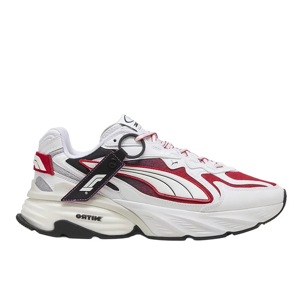 Puma F1 Fade Nitro Lace Up Mens White Sneakers Casual Shoes 30941402