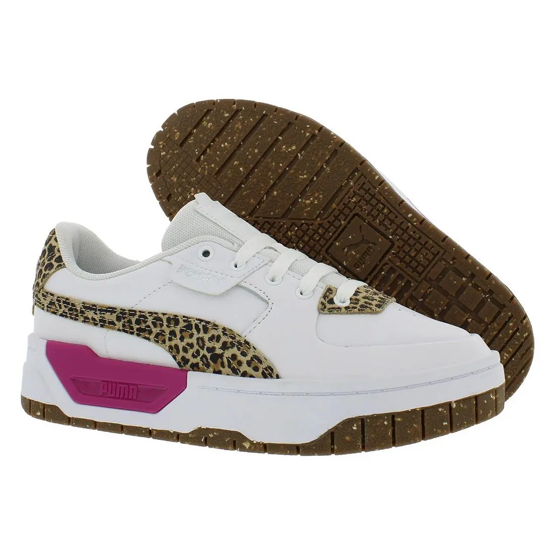 Puma shoes - White/Fuchsia/Silver, Main: White 4