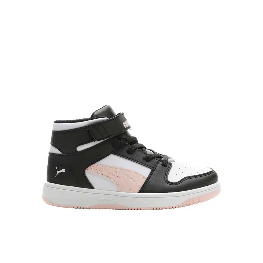 Puma Rebound Layup Sl V Slip On Youth Boys Black Pink Sneakers Casual Shoes 37
