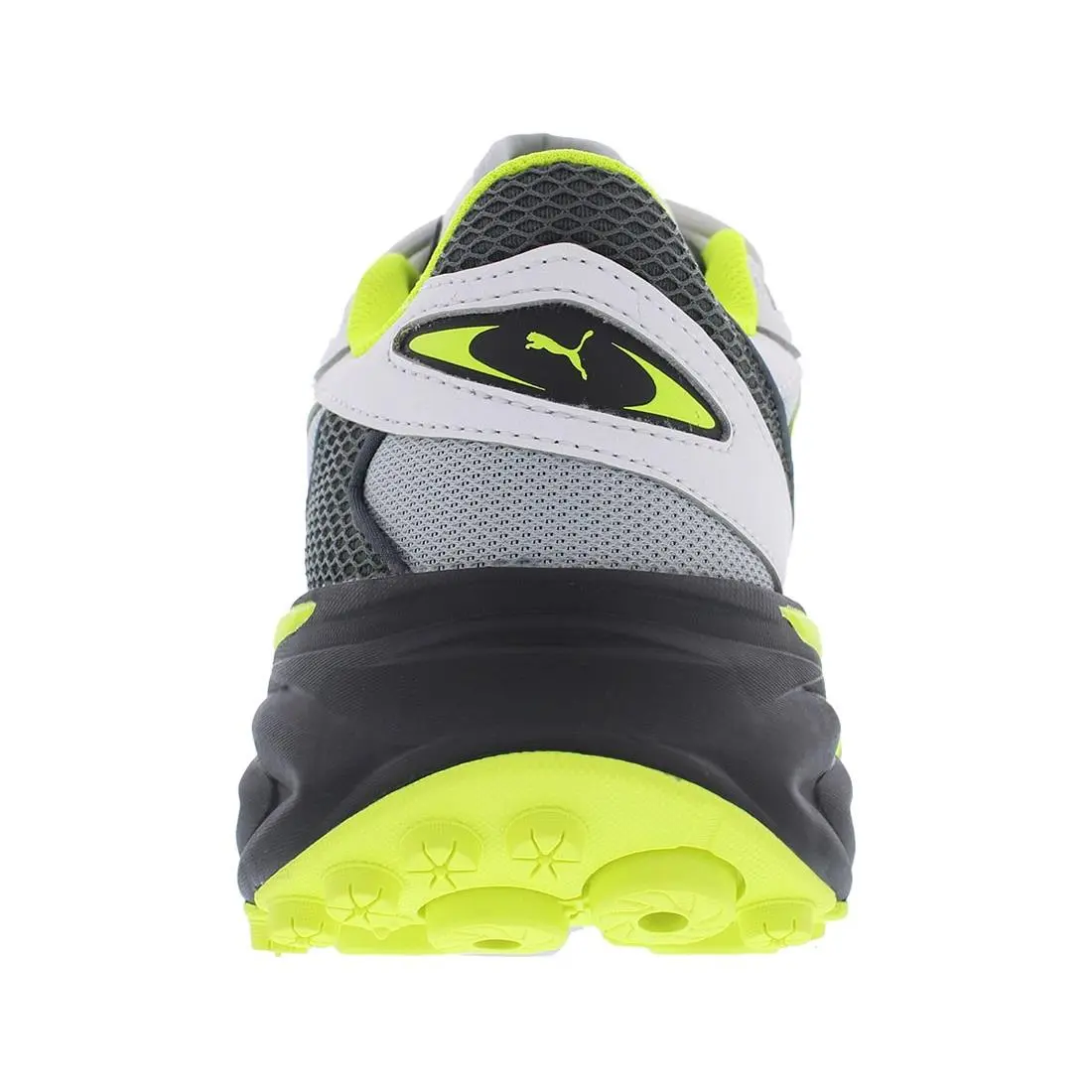 Puma shoes - Feather Grey/Electric Lime/Puma Black, Main: Grey 1