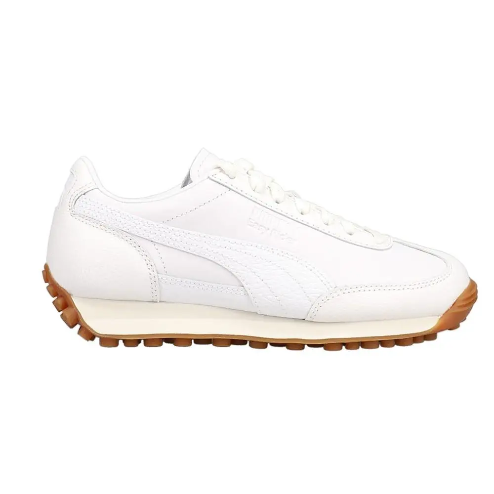 Puma Easy Rider Leather Lace Up Womens White Sneakers Casual Shoes 40078502