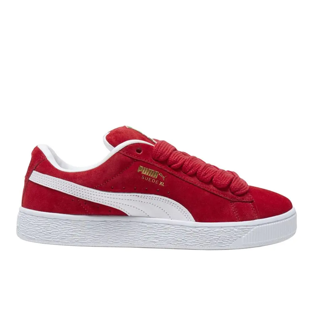 Puma Suede Xl Lace Up Womens Red Sneakers Casual Shoes 39764803