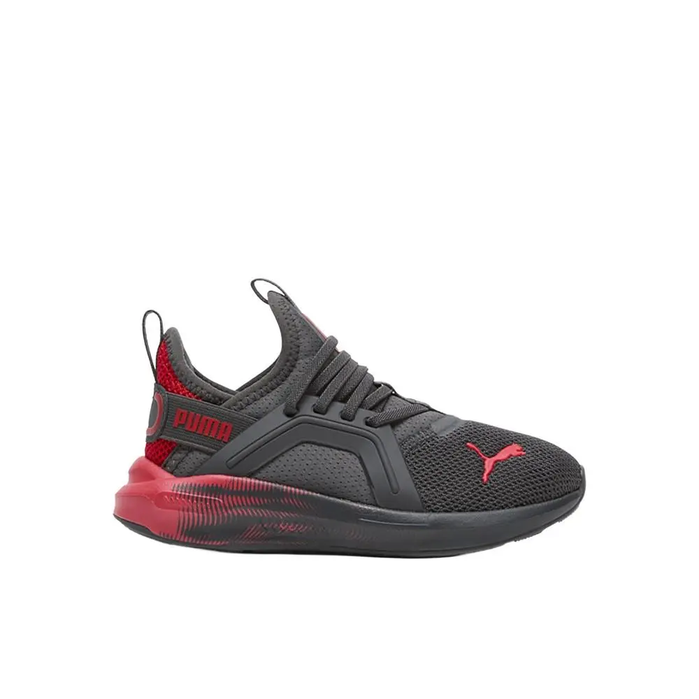 Puma Soft Enzo 5 Rapid Resonance Youth Boys Grey Sneakers Casual Shoes 31305401