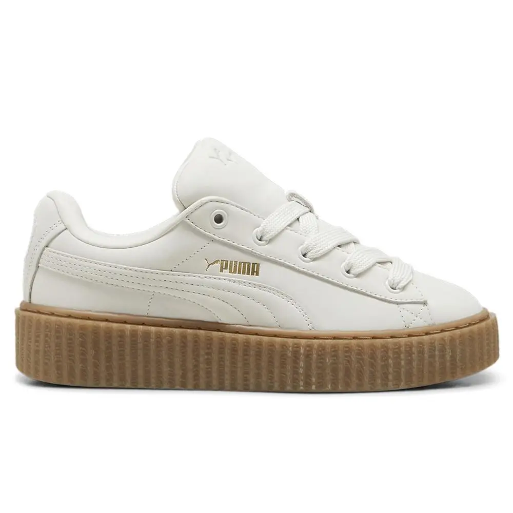 Puma Fenty X Creeper Phatty Nubuck Lace Up Womens Off White Sneakers Casual Sh - Off White