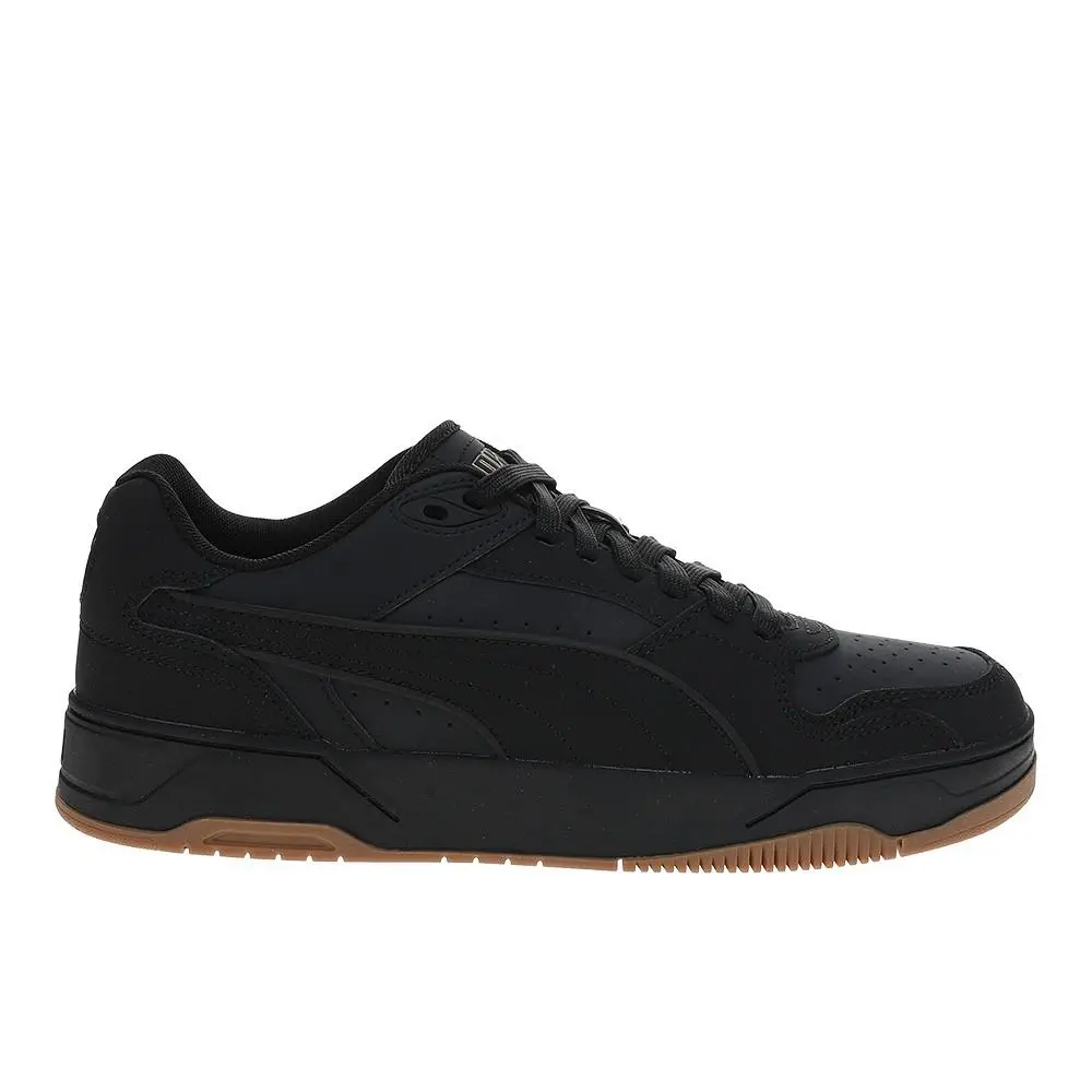 Puma Rebound Break Buck Lace Up Mens Black Sneakers Casual Shoes 40392401