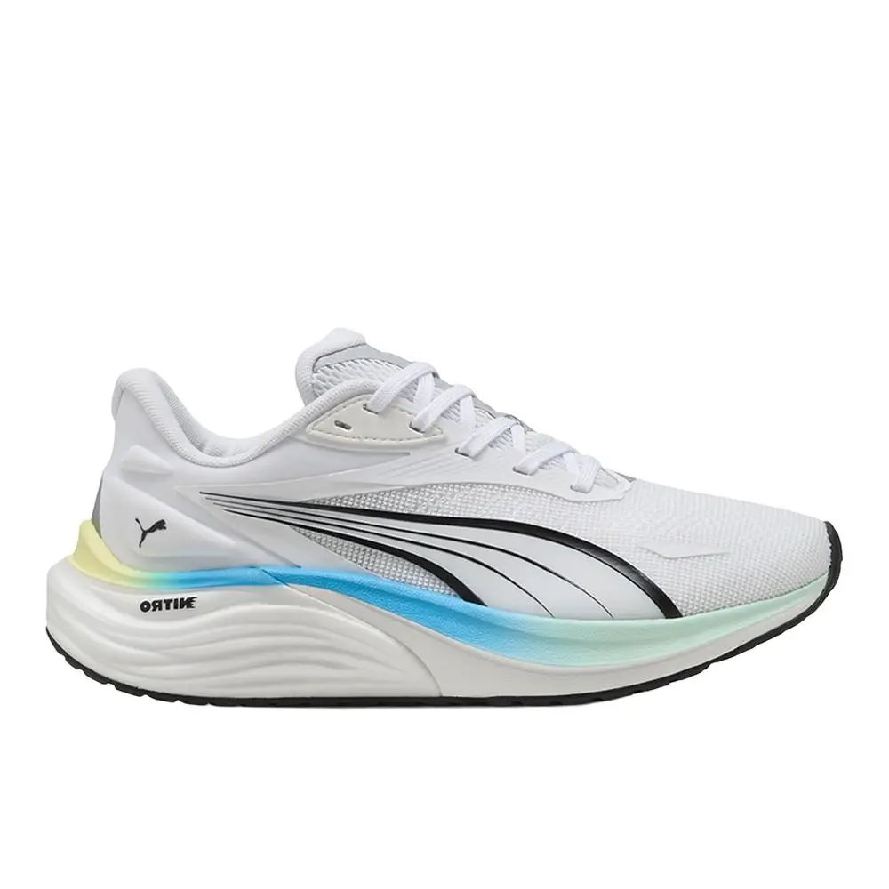 Puma Electrify Nitro 4 Running Womens Off White Sneakers Athletic Shoes 3107881