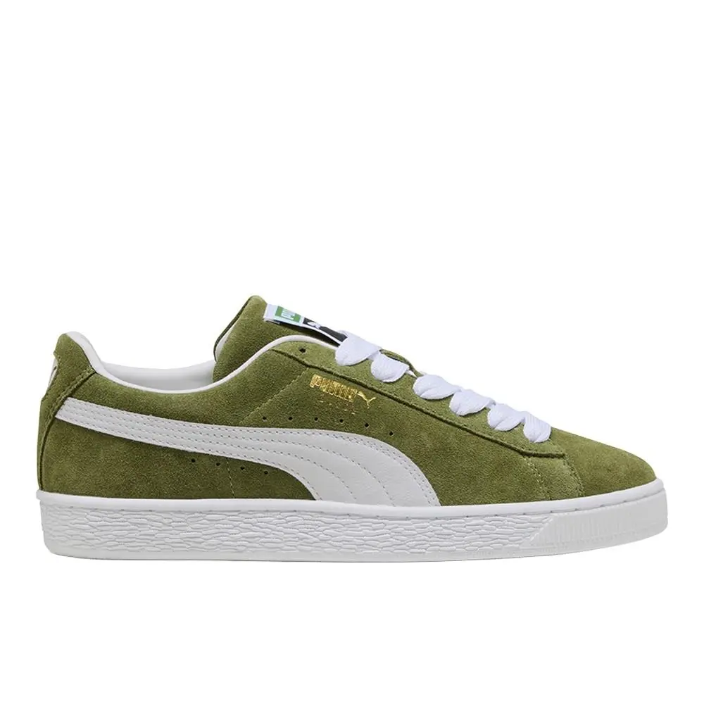 Suede Classic Lace Up Mens Green Sneakers Casual Shoes 39978136 by Puma