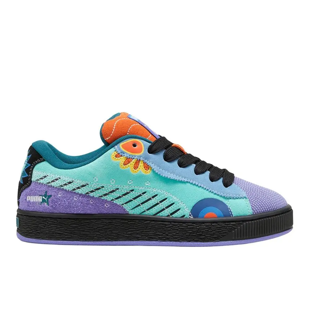Suede Xl Ddlm Lace Up Mens Blue Purple Sneakers Casual Shoes 39840901 by Puma