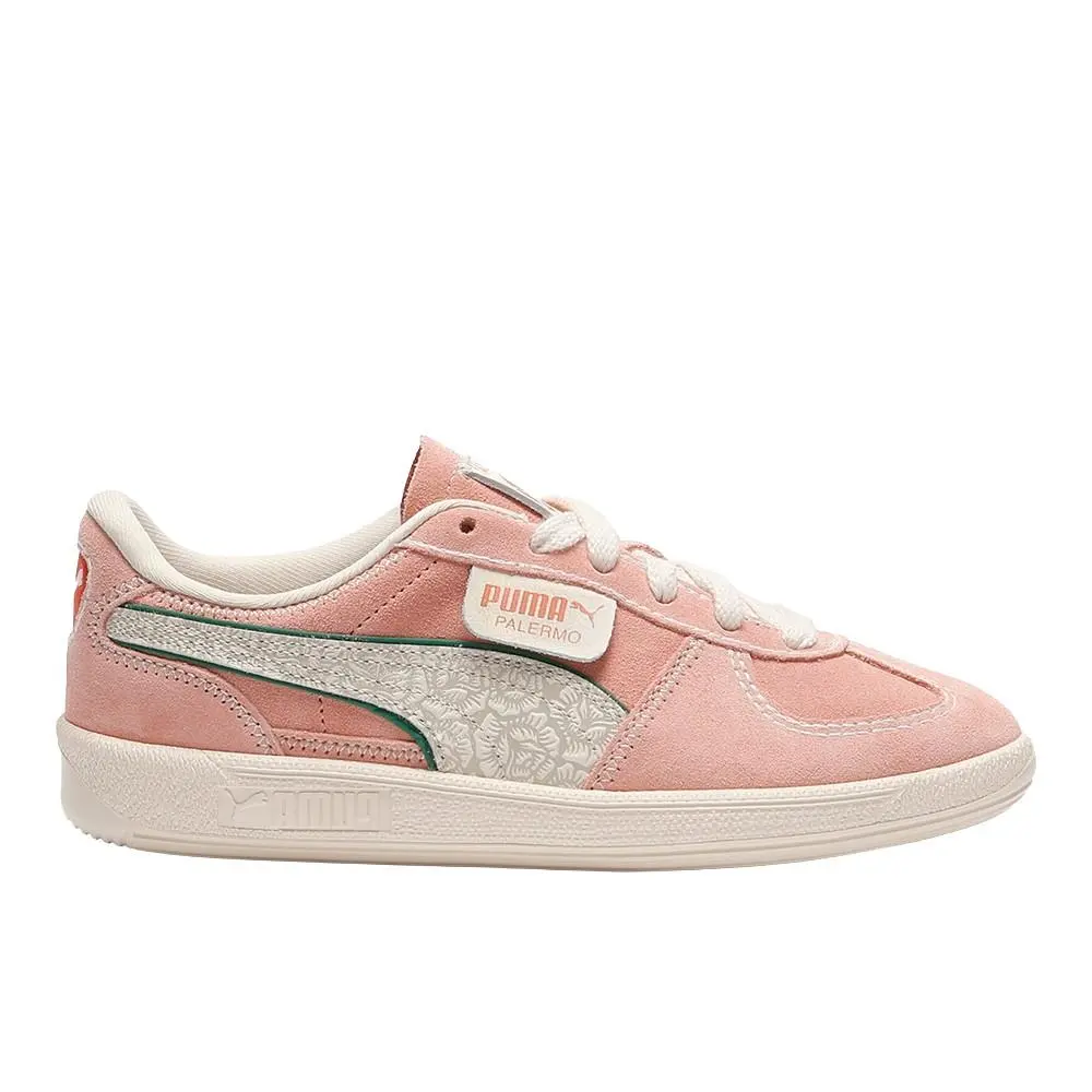 Puma Palermo Animal De Poder Lace Up Womens Pink Sneakers Casual Shoes 40460501