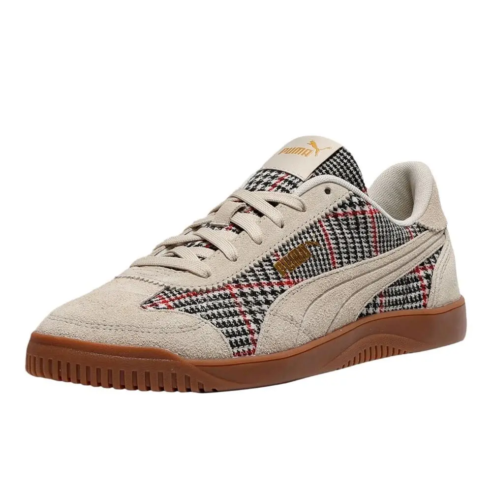 Puma shoes - PUMA Club 5V5 Lux Plaid Lace Up - 40540301 - Beige 0