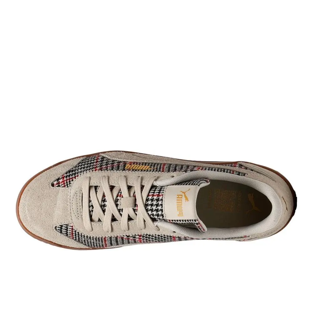Puma shoes - PUMA Club 5V5 Lux Plaid Lace Up - 40540301 - Beige 2