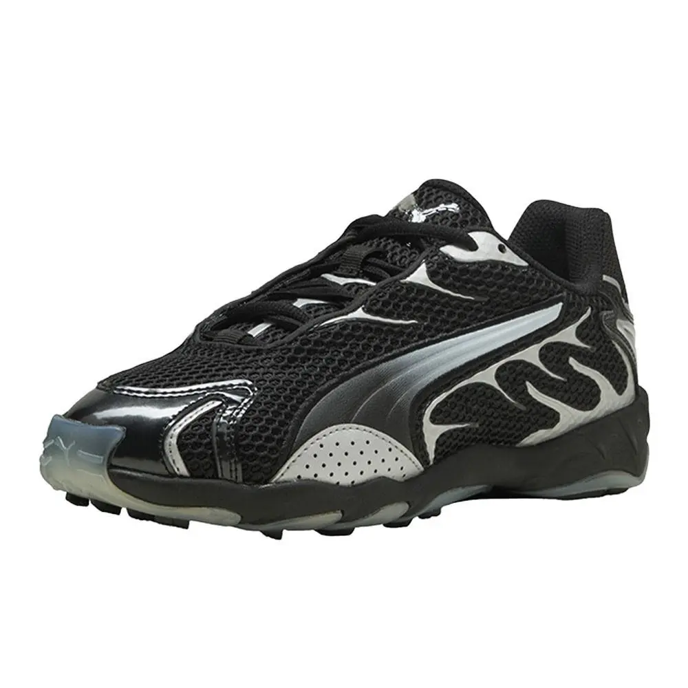 Puma shoes - PUMA Inhale Metallic Lace Up - 40647502 - Black, Silver 6
