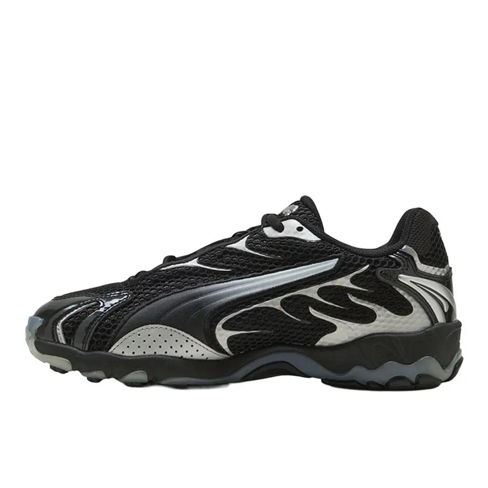 Puma shoes - PUMA Inhale Metallic Lace Up - 40647502 - Black, Silver 7