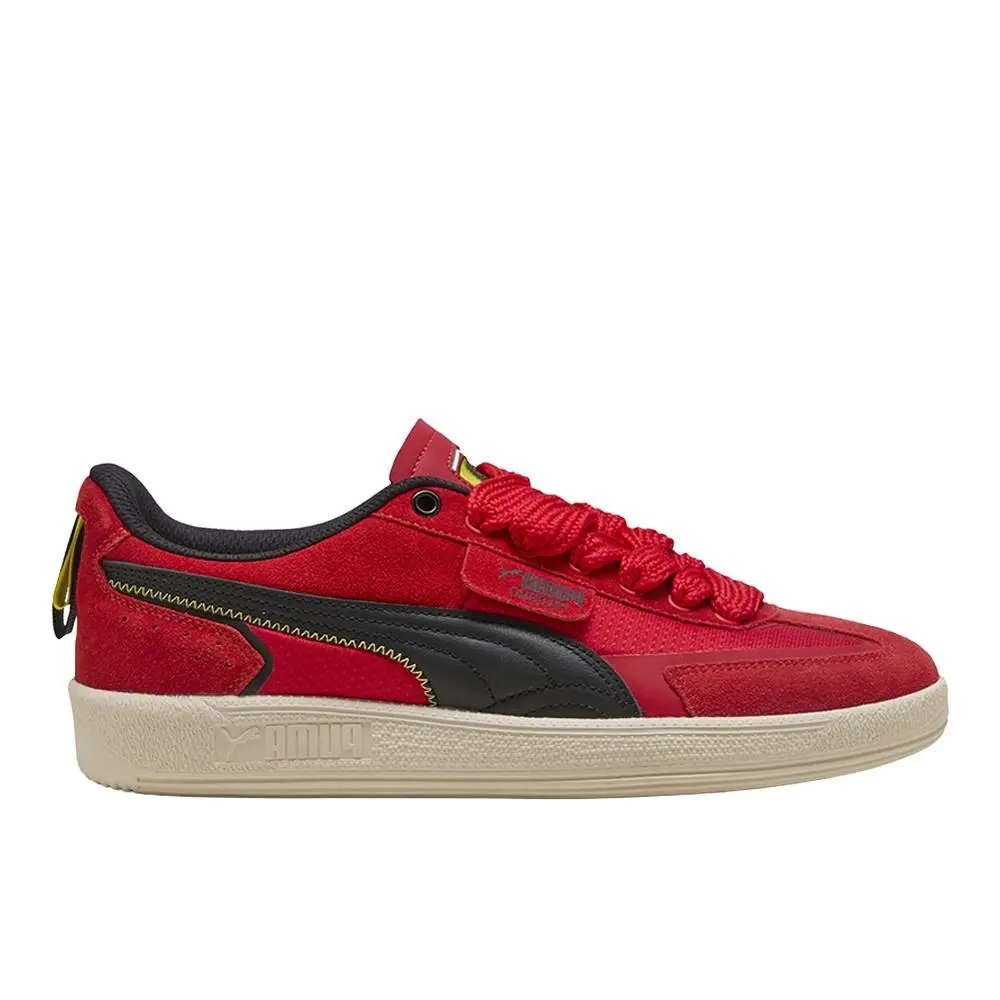 Puma Scuderia Ferrari Palermo Lace Up Mens Red Sneakers Casual Shoes 30949701