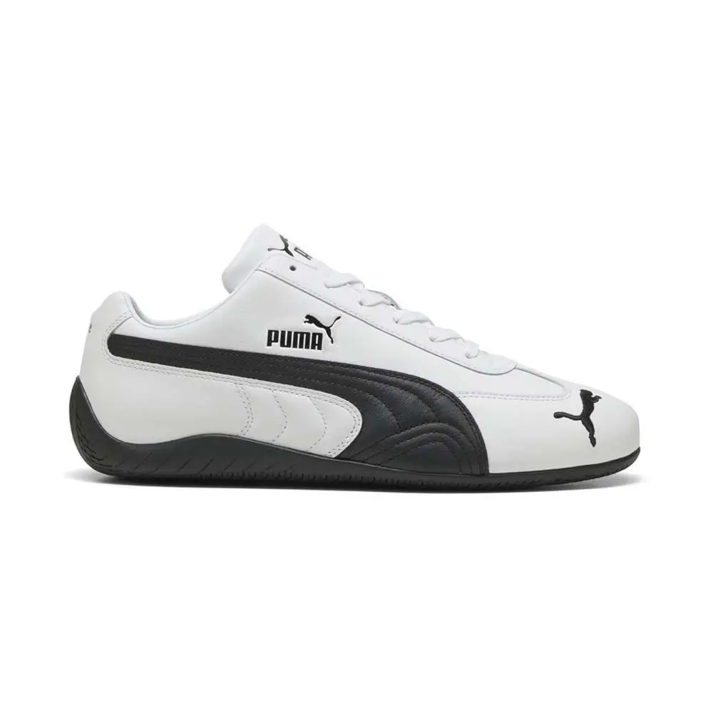 Speedcat Leather Lace Up Mens White Sneakers Casual Shoes 40160302 by Puma