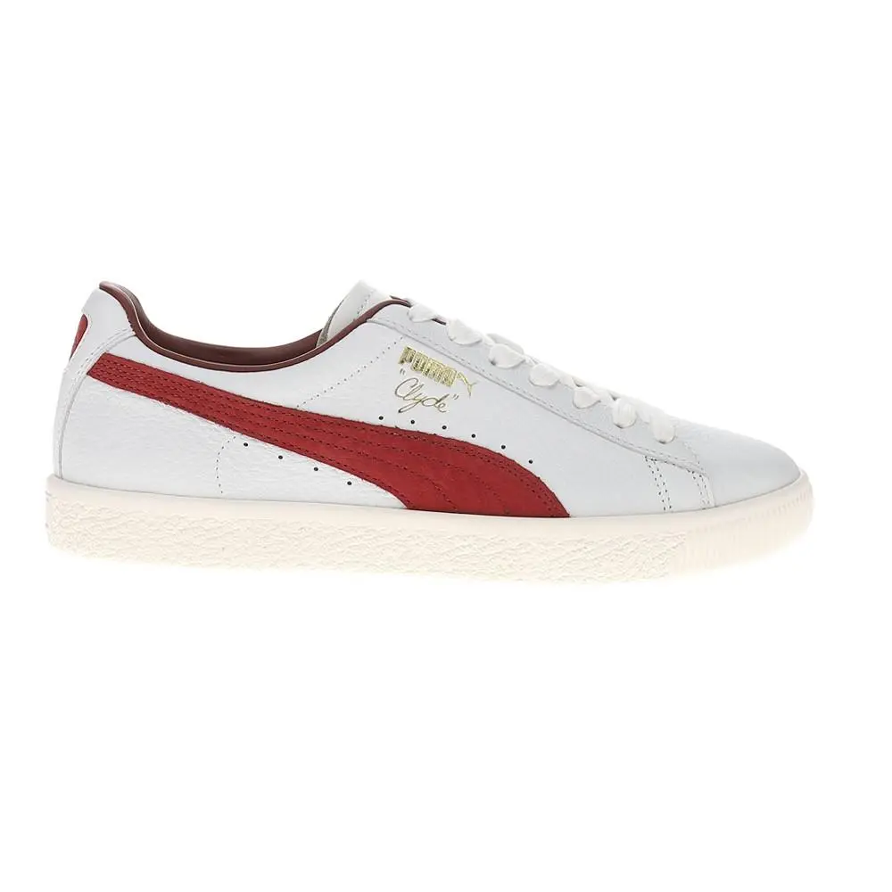 Puma Clyde Mii Lace Up Mens White Sneakers Casual Shoes 39850902 - White