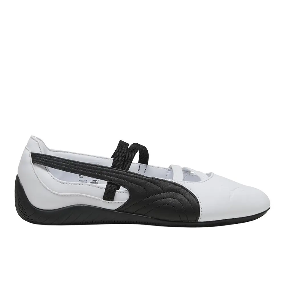Speedcat Ballet Womens Black White Sneakers Casual Shoes 40614403 by Puma