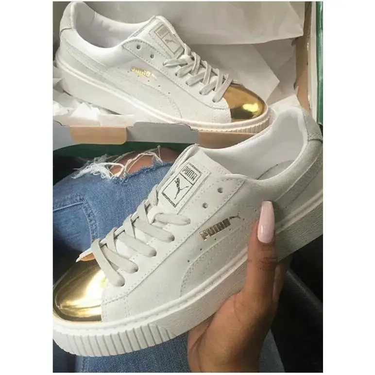 Puma shoes - PUMA Suede Gold - Suede Gold - BEIGE /GOLD 6