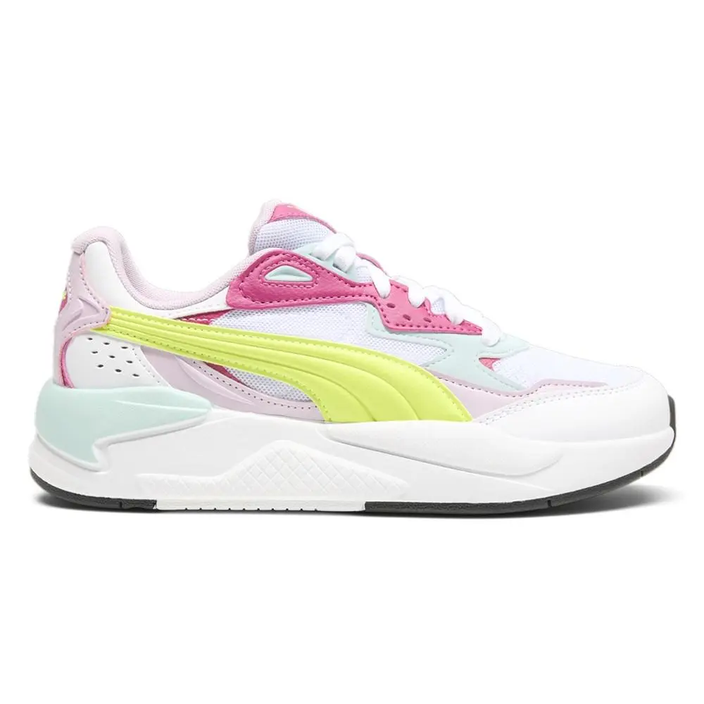Puma Xray Speed Lace Up Womens Green Pink White Sneakers Casual Shoes 3870635