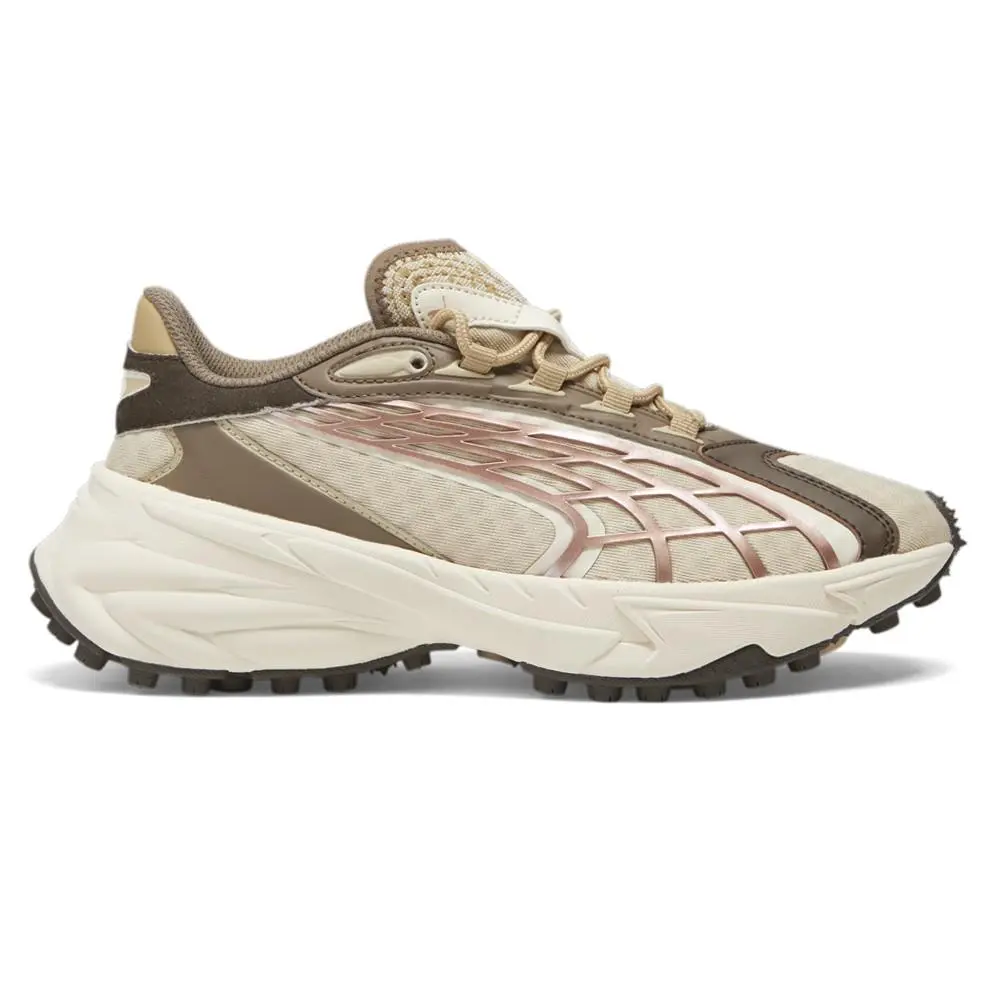 Puma shoes - PUMA Spirex Squadron Metallic Lace Up - 39775101 - Brown 5