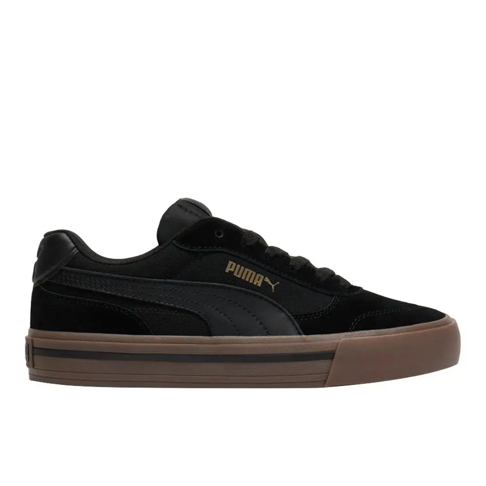 Court Classic Vulc Mens Black Sneakers Casual Shoes 40413101 by Puma