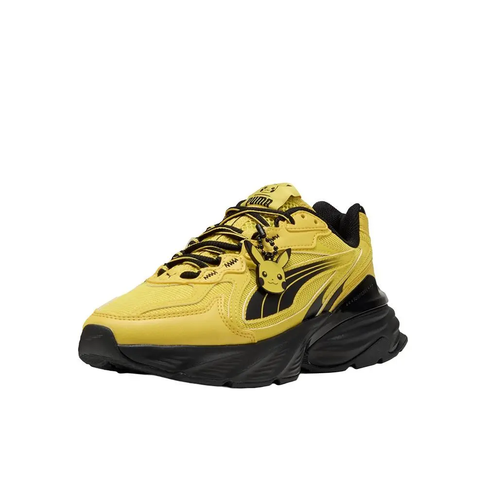 Puma shoes - PUMA  X Pokemon Fade Nitro Pikachu Lace Up  Youth - 40701601 - Yellow 0