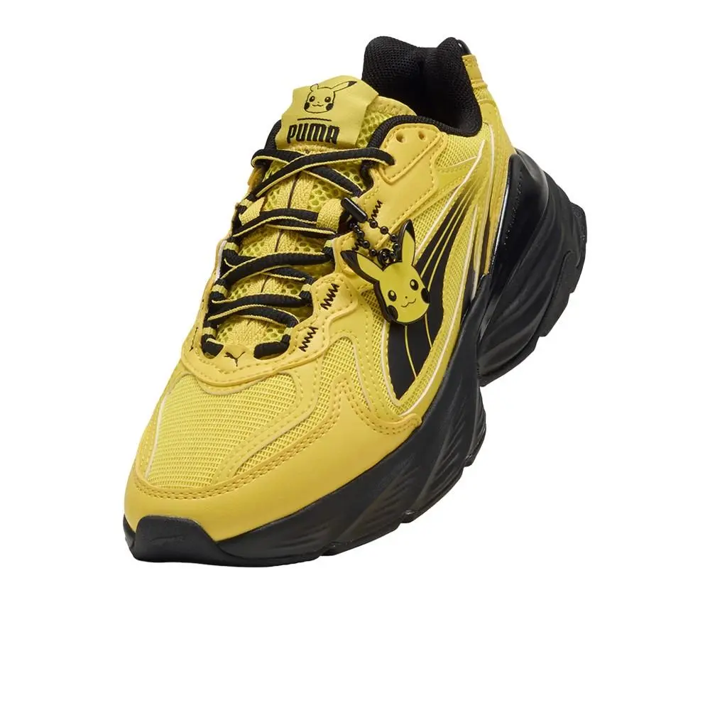 Puma shoes - PUMA  X Pokemon Fade Nitro Pikachu Lace Up  Youth - 40701601 - Yellow 4