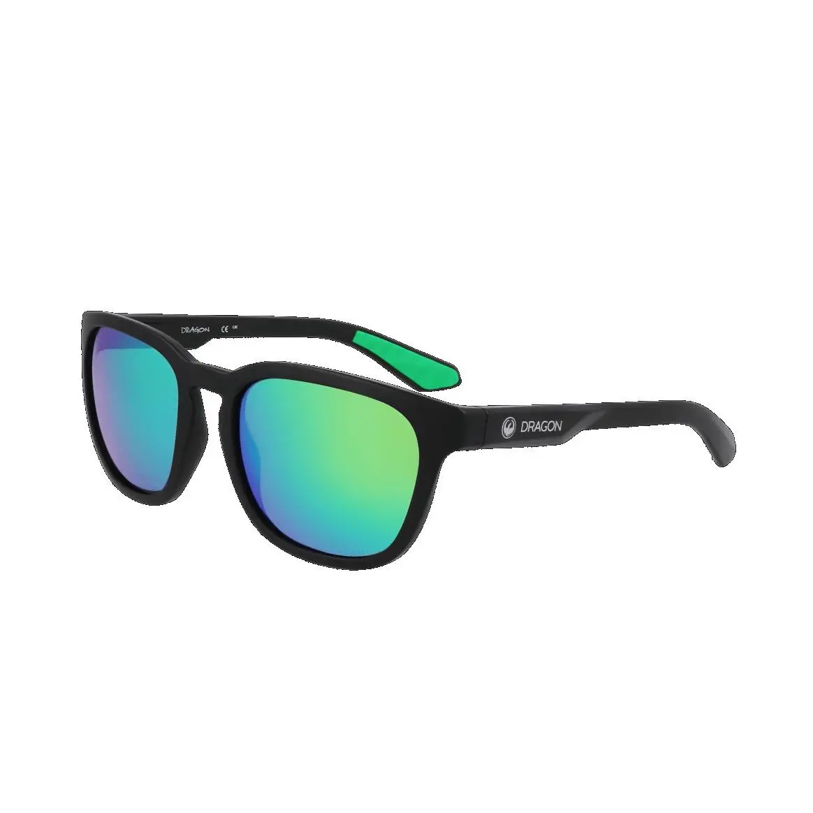 Dragon Dune H20 Polarized Matte Black LL Green Ion by Dragon Alliance