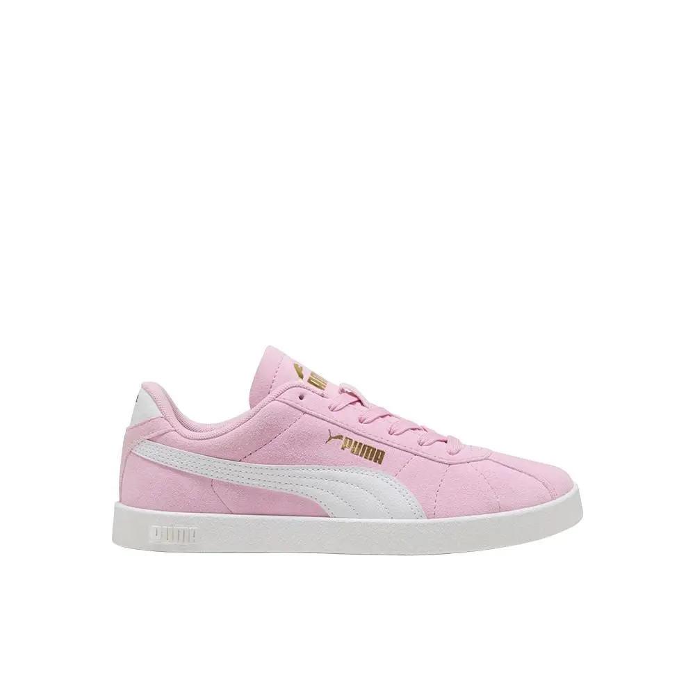 Puma Club Ii Lace Up Youth Girls Pink Sneakers Casual Shoes 39888618