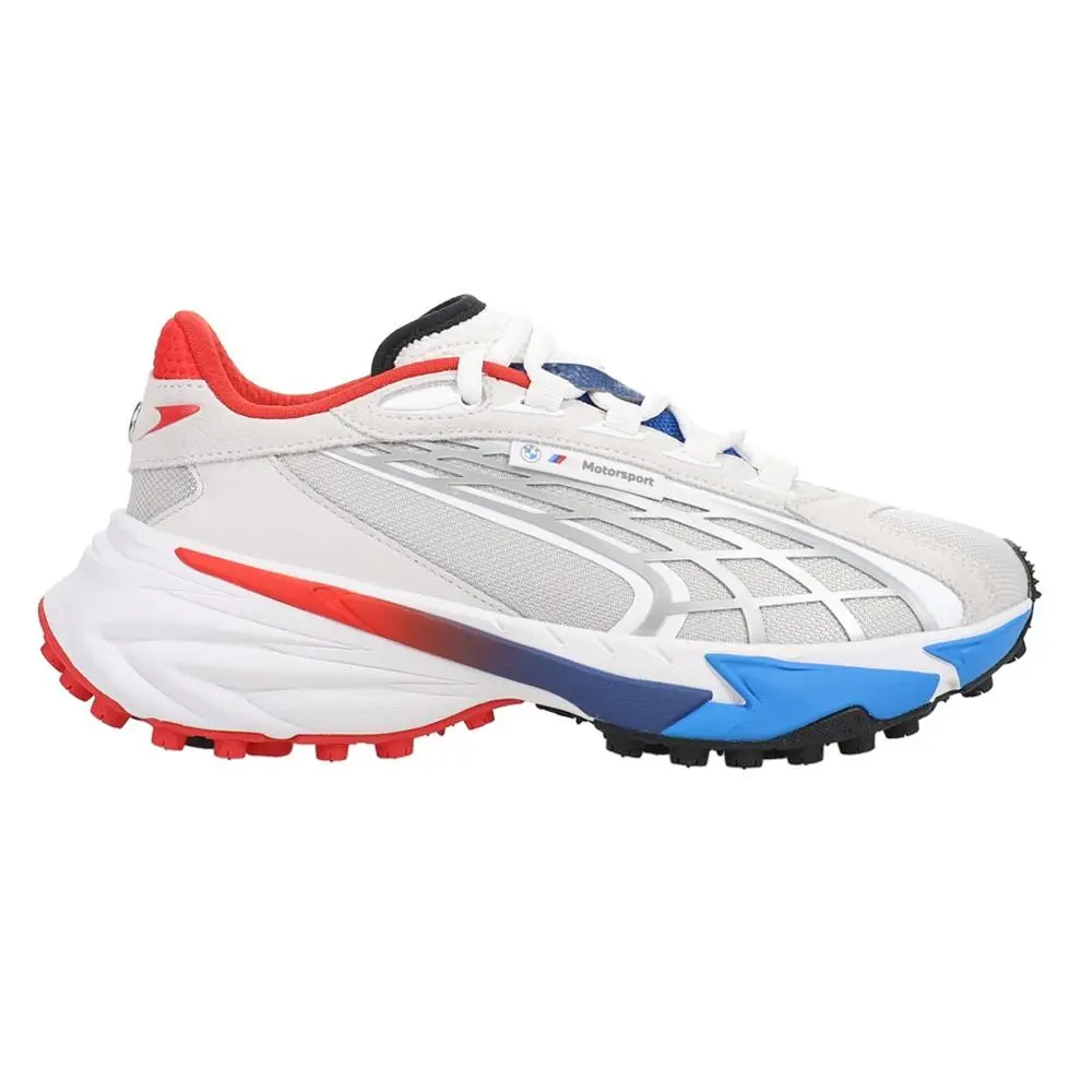 Puma Bmw M Motorsport Spirex Lace Up Mens White Sneakers Casual Shoes 30830001