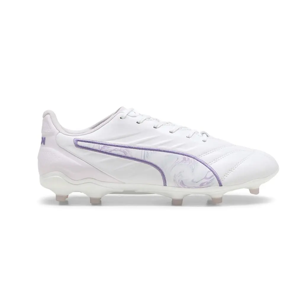 Puma King Pro Brilliance Firm Ground Soccer Cleats Womens White Sneakers Athleti